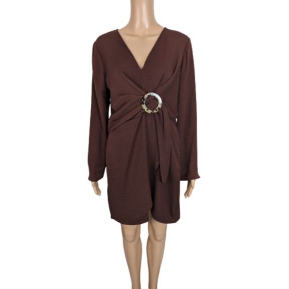 Topshop Tortoise Ring Minidress 8